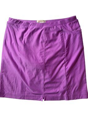 Monterey Club Womens Skort Purple Polyester/Spandex L 12-14